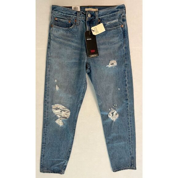 Levi's Premium Women's Sz 27 x 28 Blue Wedgie Straight Jeans $100+ - Picture 1 of 8